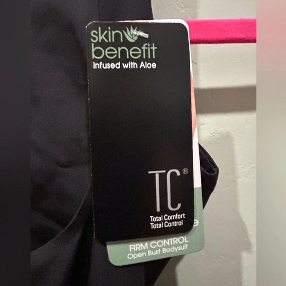 TC Fine Intimates Black Firm Control Open Bust Bodysuit Women’s Size M NWTS - Picture 7 of 8